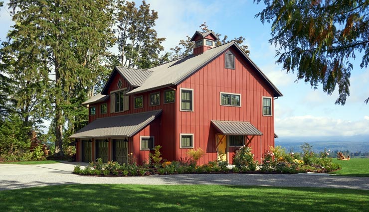 Mucci Truckess Architecture: Redmond Shaker Style - Entry and Garage